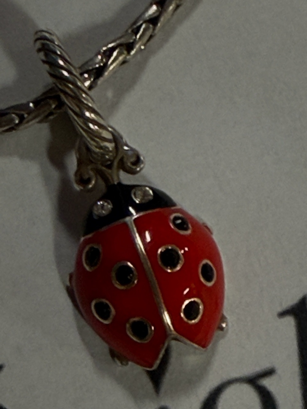 🐞Brighton LADYBUG VTG SLVR Charm!